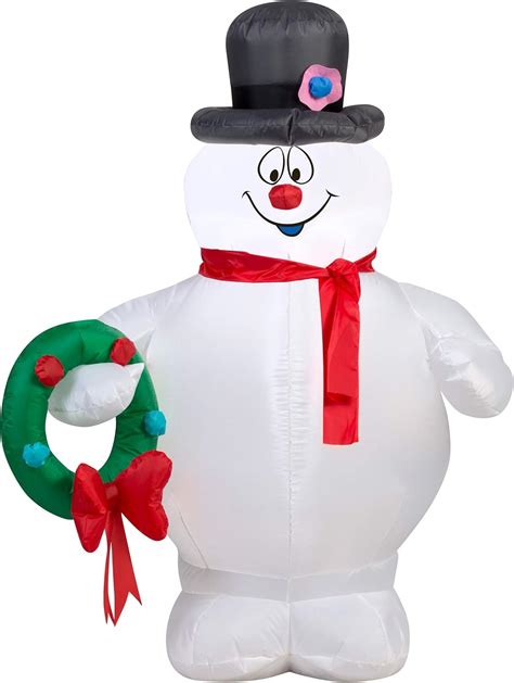 frosty the snowman inflatable|6ft frosty the snowman inflatable.